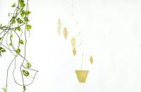 Plantas colgantes en móviles de metal de Natalie Joy Miller